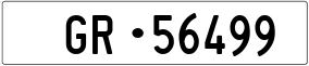 Trailer License Plate